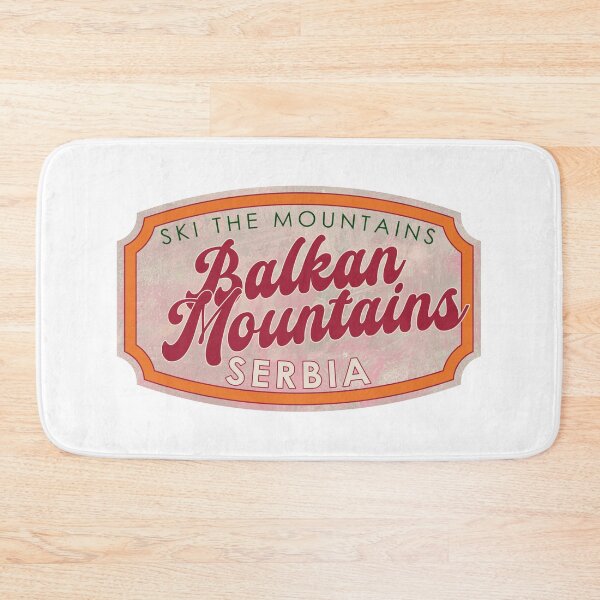 Item preview, Balkan Mountains, Serbia, Ski, textured skiing badge designed and sold by Wanderful-roads.