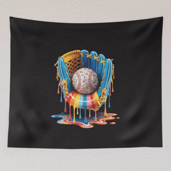 Item preview, Ice Cream Drip Baseball Funny Boys Youth Baseball Graphic Design designed and sold by kiralynstration.
