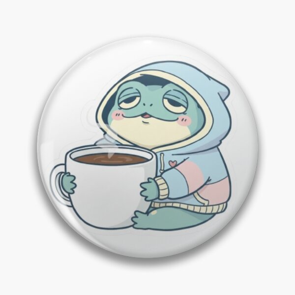 Item preview, Tired but Trying Frog Shirt – Cute Sleepy Frog with Coffee – Relatable Burnout Aesthetic – Funny Student & Work Life Tee designed and sold by Ditstyle.