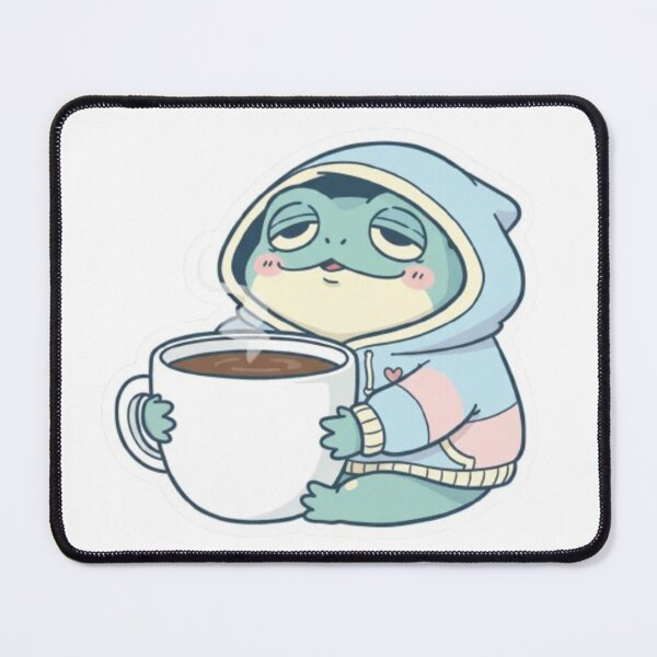Item preview, Tired but Trying Frog Shirt – Cute Sleepy Frog with Coffee – Relatable Burnout Aesthetic – Funny Student & Work Life Tee designed and sold by Ditstyle.