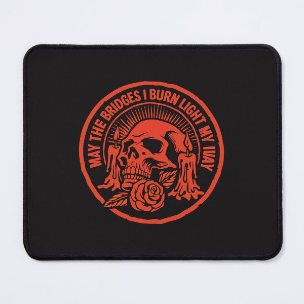 Item preview, May The Bridges I Burn Light My Way Skull Gothic Dark Aesthetic Design designed and sold by kiralynstration.