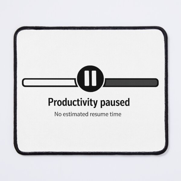 Item preview, Productivity Paused Shirt | Relatable Burnout Gift – WFH Office Decor – Minimalist Tech UI designed and sold by avinigav.
