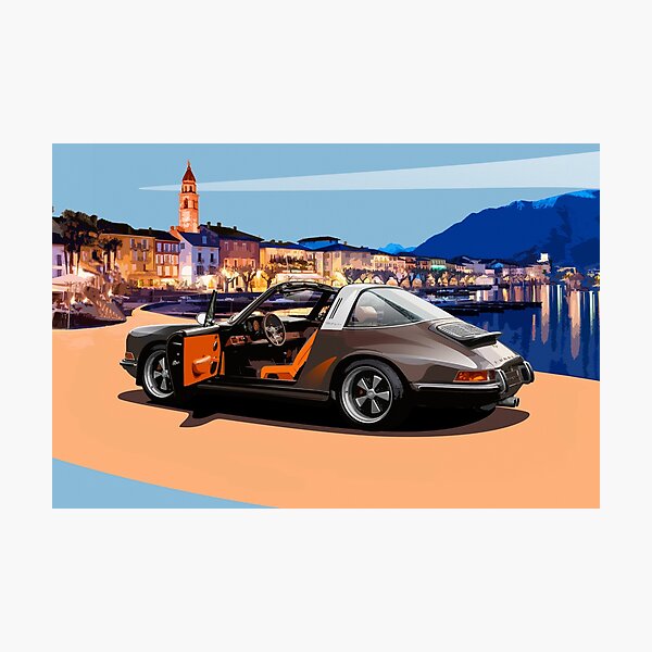 Item preview, Exclusive vintage Porsche Targa design – for car enthusiasts and families designed and sold by OUTLAWND.