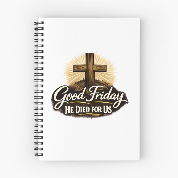 Item preview, Good Friday He Died For Us Easter Jesus Christ  designed and sold by Thread&Fable.