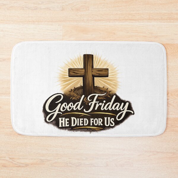 Item preview, Good Friday He Died For Us Easter Jesus Christ  designed and sold by Thread&Fable.