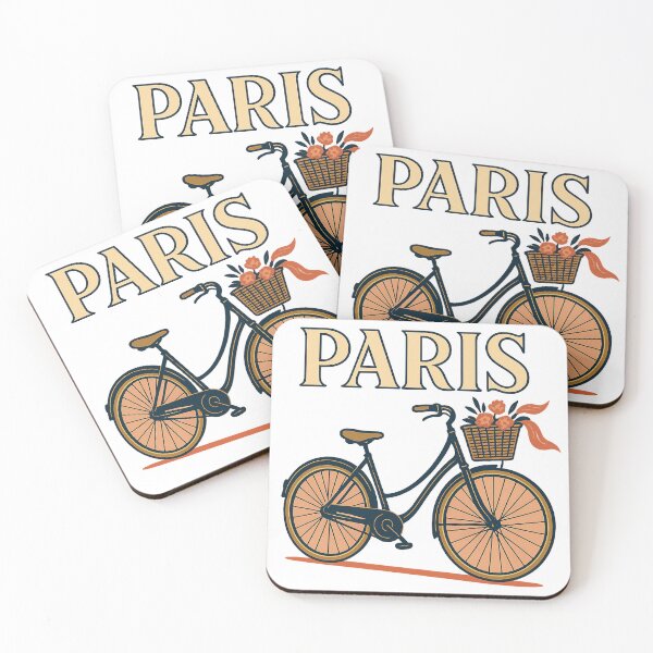 Item preview, Paris Bicycle Silhouette – Minimalist French Cycling Design designed and sold by myforestfog.