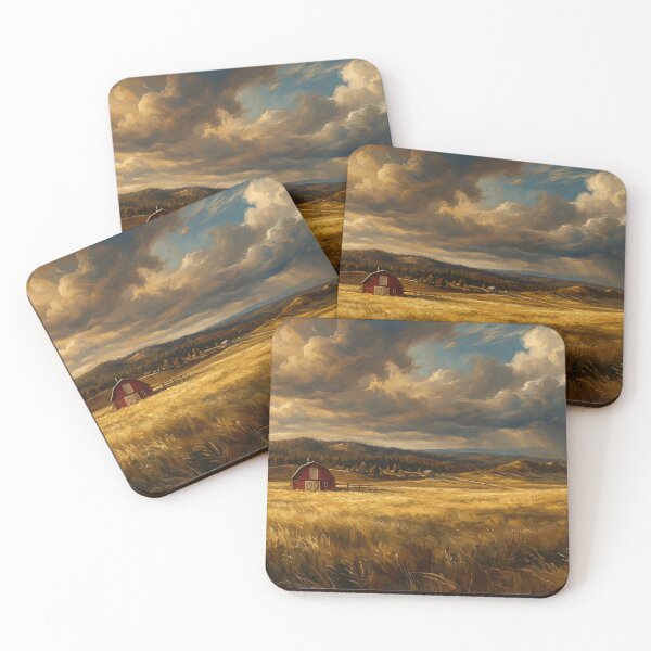 Item preview, Golden Field Rural Landscape designed and sold by FenixLunexis.