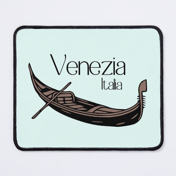 Item preview, Venezia Italia – Gondola Illustration Love Italia Design designed and sold by EmeraldeaArt.