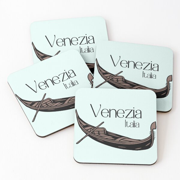 Item preview, Venezia Italia – Gondola Illustration Love Italia Design designed and sold by EmeraldeaArt.