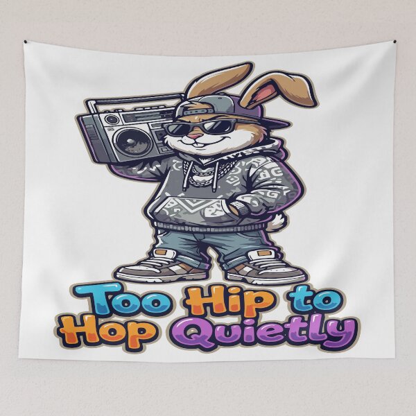 Item preview, hip hop easter Too Hip to Hop Quietly designed and sold by Uglyandcute.
