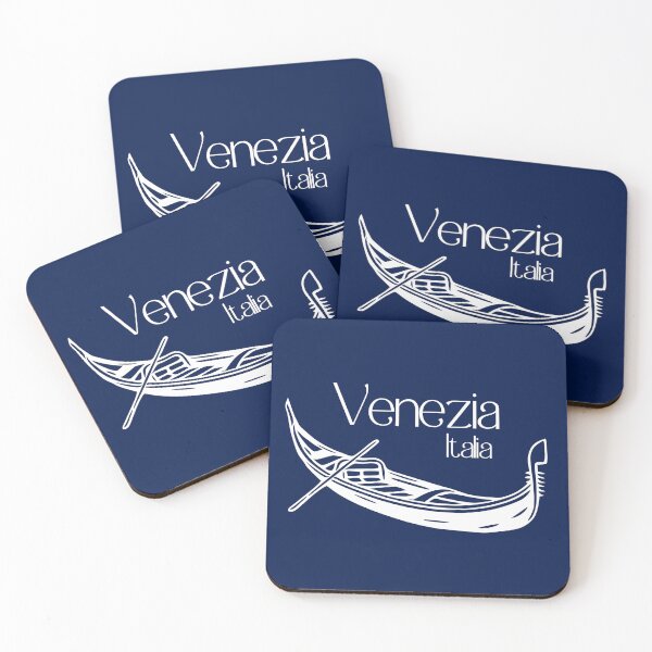 Item preview, Venezia Italia – Simple White Gondola Illustration designed and sold by EmeraldeaArt.