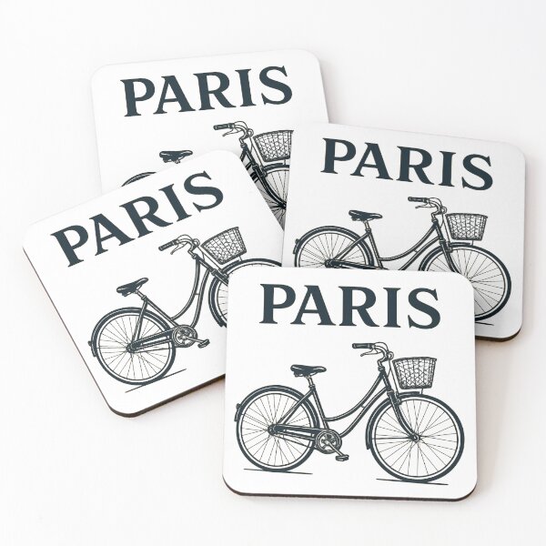 Item preview, Paris Bike Aesthetic – Elegant French City Cycling Art designed and sold by myforestfog.
