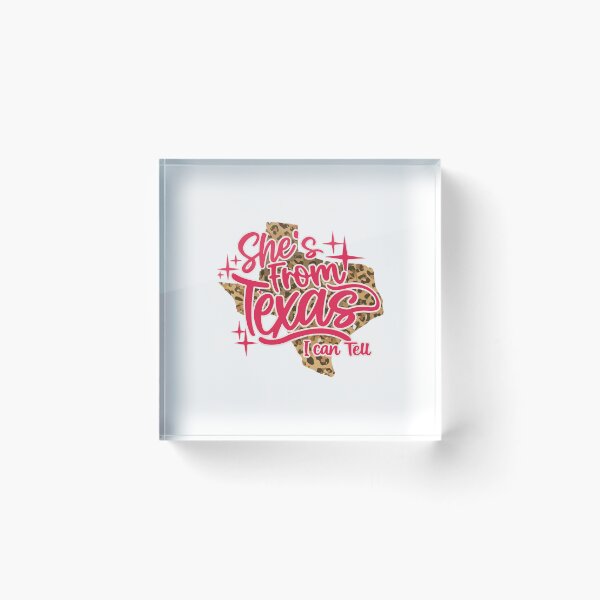 Item preview, Shes From Texas I Can Tell Leopard Texas Girl Retro Southern Design designed and sold by kiralynstration.