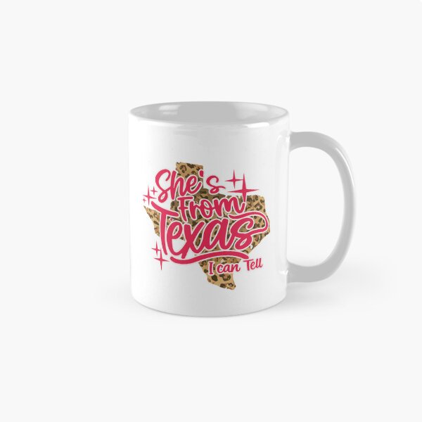 Item preview, Shes From Texas I Can Tell Leopard Texas Girl Retro Southern Design designed and sold by kiralynstration.