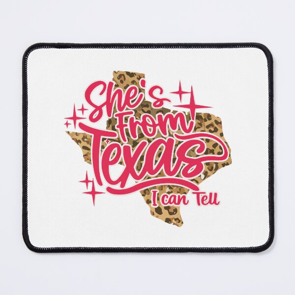 Item preview, Shes From Texas I Can Tell Leopard Texas Girl Retro Southern Design designed and sold by kiralynstration.