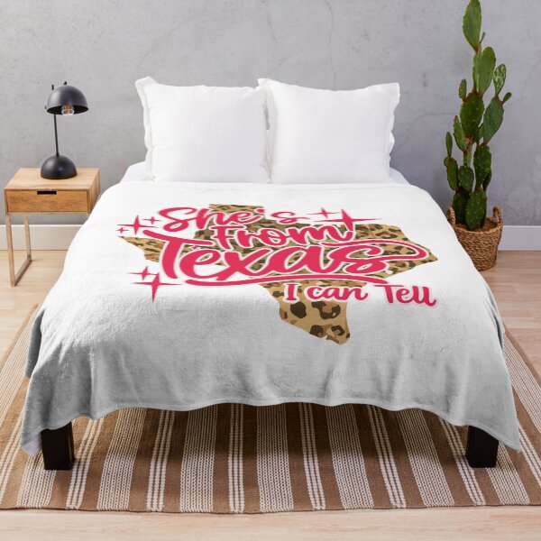 Item preview, Shes From Texas I Can Tell Leopard Texas Girl Retro Southern Design designed and sold by kiralynstration.