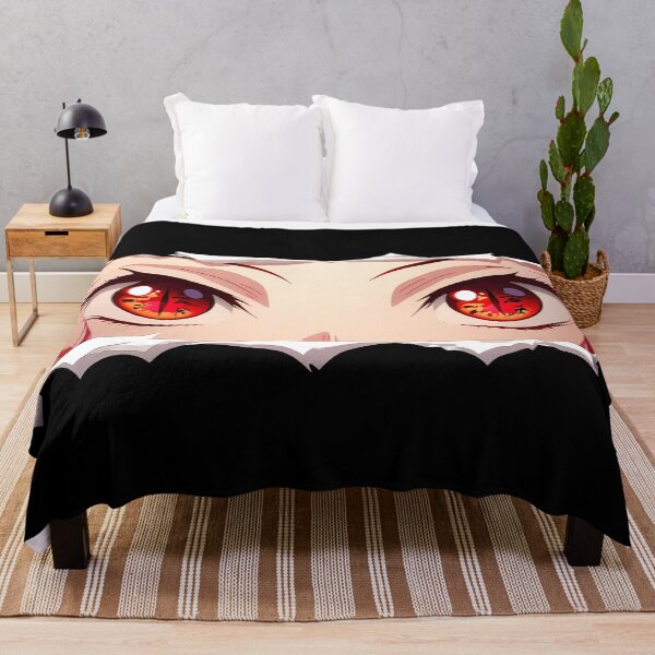 Item preview, Akaza Kimetsu No Yaiba Striking Eyes Torn Paper Peek designed and sold by PMartistStudio.