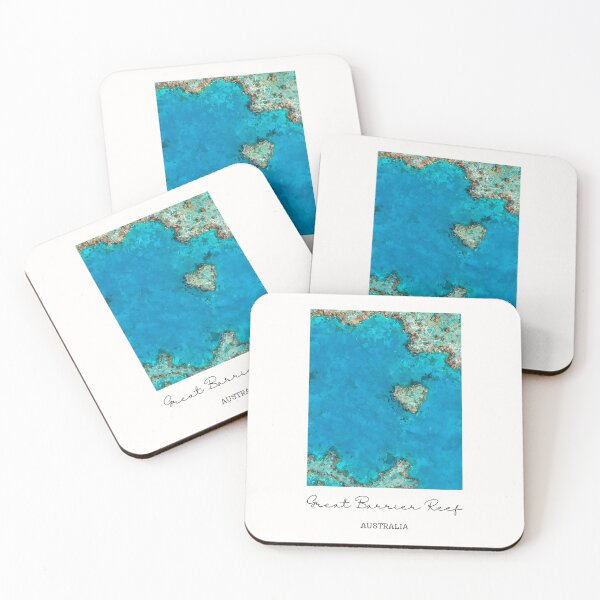 Item preview, Great Barrier Reef Heart Reef - Vintage Souvenir designed and sold by twentytwo ART souvenir designs.