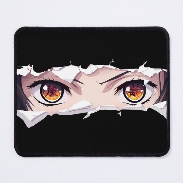 Item preview, Daki Kimetsu No Yaiba Glam Eyes Torn Paper Peek designed and sold by PMartistStudio.