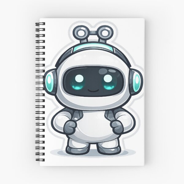 Item preview, AI Copilot Robot Mascot Cute Dev Sticker designed and sold by fritz-10signer.
