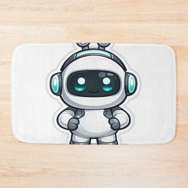 Item preview, AI Copilot Robot Mascot Cute Dev Sticker designed and sold by fritz-10signer.