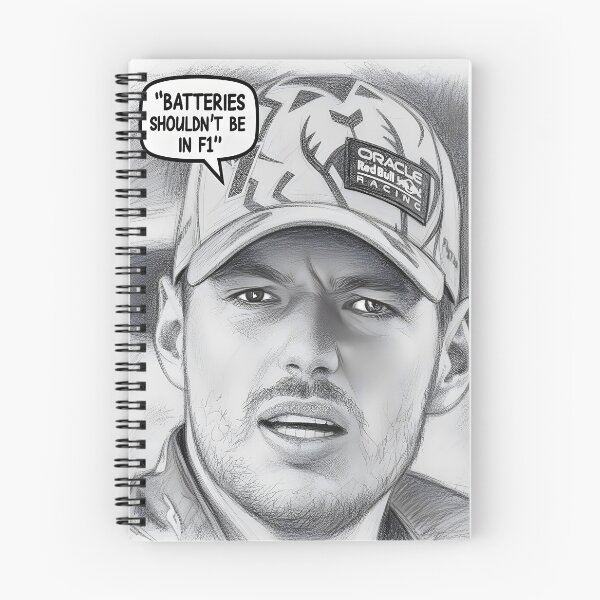 Item preview, Batteries Shouldn't be in F1, Max Verstappen  designed and sold by Huskyyy Designs.