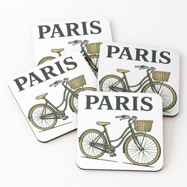 Item preview, Classic Paris Bicycle – Simple French Travel Illustration designed and sold by myforestfog.