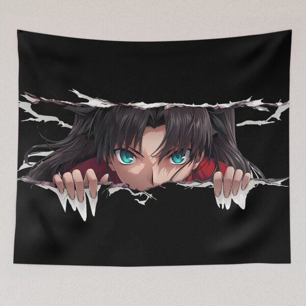 Item preview, Rin Tohsaka Fate Stay Night Torn Paper Eyes Peeker Rainbow Eyes designed and sold by PMartistStudio.