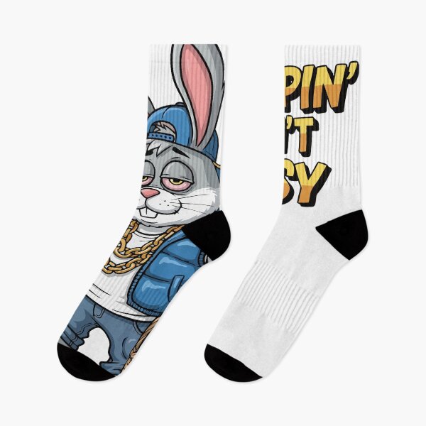 Item preview, FUNNY hip hop easter Hoppin’ Ain’t Easy designed and sold by Uglyandcute.