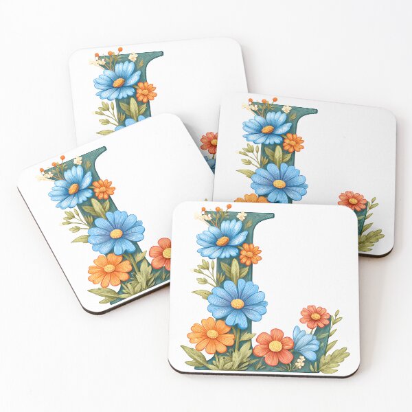 Item preview, Floral Letter L - Vibrant Botanical Alphabet Art Print designed and sold by DesignArtist.ia.
