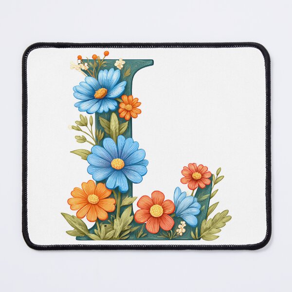 Item preview, Floral Letter L - Vibrant Botanical Alphabet Art Print designed and sold by DesignArtist.ia.