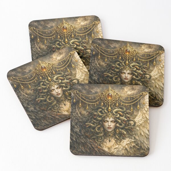 Item preview, Winged Medusa in Gold designed and sold by Sigtrix.