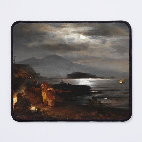 Item preview, Nocturnal, Moonlit Coastline near Naples designed and sold by SharonTheFirst.