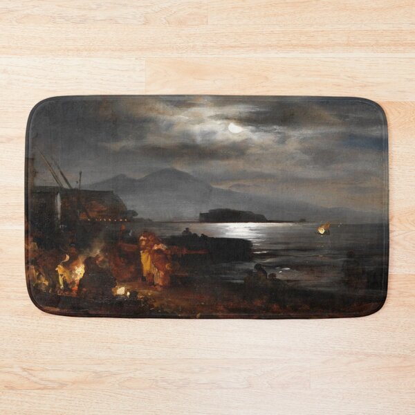 Item preview, Nocturnal, Moonlit Coastline near Naples designed and sold by SharonTheFirst.