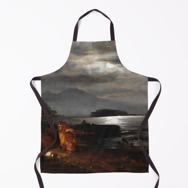 Item preview, Nocturnal, Moonlit Coastline near Naples designed and sold by SharonTheFirst.