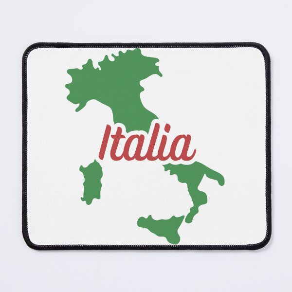 Item preview, Italia Map – Green Boot Shape with Red Italia Text designed and sold by EmeraldeaArt.