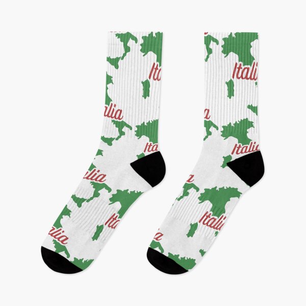 Item preview, Italia Map – Green Boot Shape with Red Italia Text designed and sold by EmeraldeaArt.