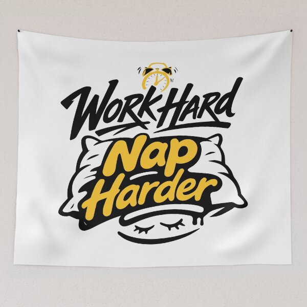 Item preview, Work Hard Nap Harder designed and sold by ElevatedGrear.