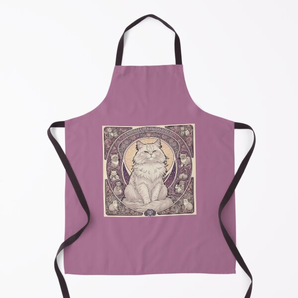 Item preview, Enlightenment - But Fluffy | Art Nouveau Spiritual Cat Design designed and sold by ArtNouveauCats.