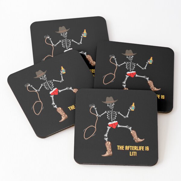 Item preview, Funny Dancing Skeleton Cowboy Western Art designed and sold by prdcycqi97.