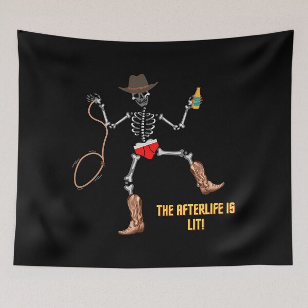 Item preview, Funny Dancing Skeleton Cowboy Western Art designed and sold by prdcycqi97.