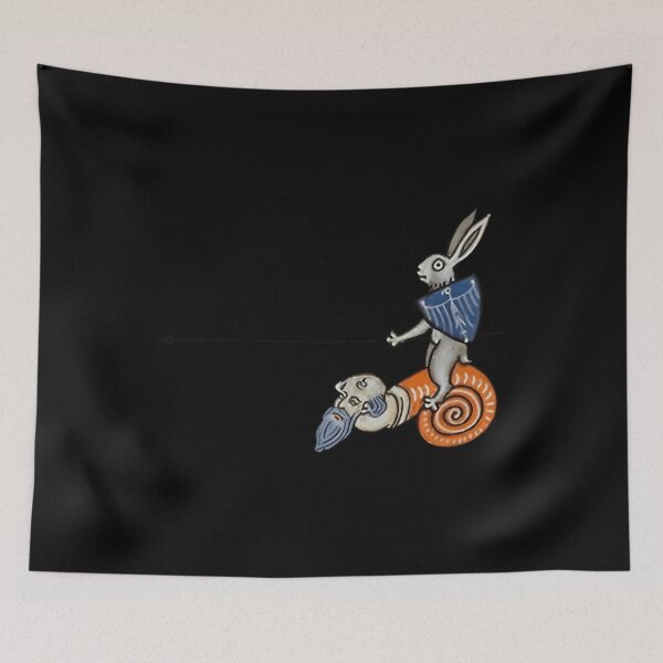 Item preview, Brave Knight Riding Snail Medieval Marginalia designed and sold by prdcycqi97.