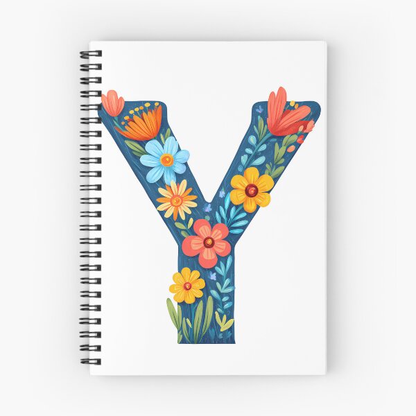 Item preview, Floral Letter Y - Vibrant Botanical Alphabet Art Print designed and sold by DesignArtist.ia.