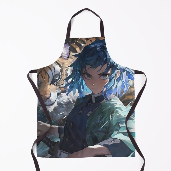 Item preview, Inosuke Hashibira Demon Slayer Fierce Look Cool Tones designed and sold by PMartistStudio.