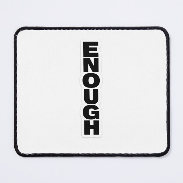 Item preview, ENOUGH – Bold Minimalist Statement Typography Design designed and sold by IrynaLineArt.