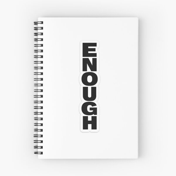 Item preview, ENOUGH – Bold Minimalist Statement Typography Design designed and sold by IrynaLineArt.
