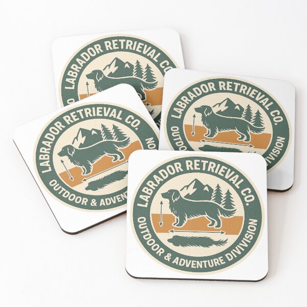 Item preview, Vintage Labrador Retrieval Co. Outdoor Adventure Badge designed and sold by tineldesign.