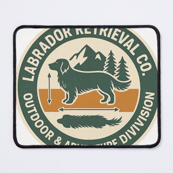 Item preview, Vintage Labrador Retrieval Co. Outdoor Adventure Badge designed and sold by tineldesign.