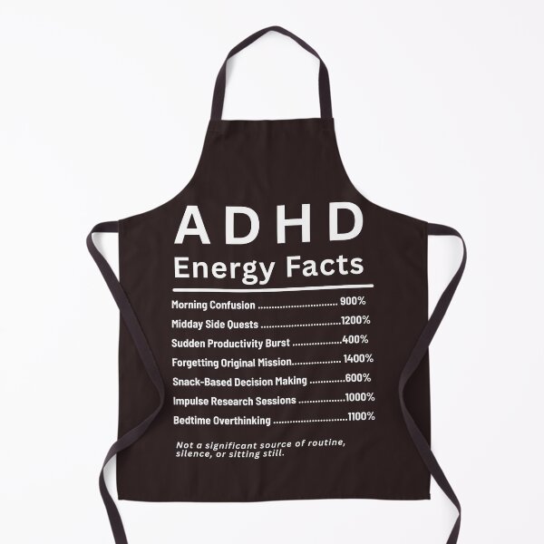 Item preview, ADHD Energy Facts Funny Relatable Shirt designed and sold by zetlystore.