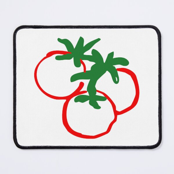 Item preview, Three Tomatoes Doodle – Simple Red Line Art designed and sold by EmeraldeaArt.